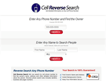 Tablet Screenshot of cellreversesearch.com